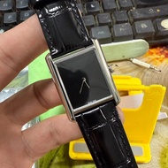 Ladies Leather Quartz Watch 904L Steel Case Retro