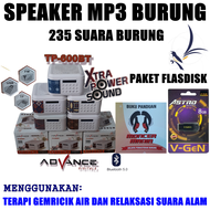 Advance Speaker MP3 Burung Multifungsi TP-600BT dengan Bluetooth 5.0 dan USB - Isian Suara Premium