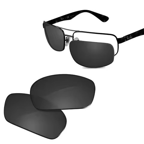 Glintbay New Performance Polarized Replacement Lenses for Ray-Ban RB3445-61 Sunglasses - Multiple Co