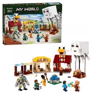 มายคราฟ lego minecraft Minecraft 21273 Evil Balloon Village Strike Children Assembled Building Block