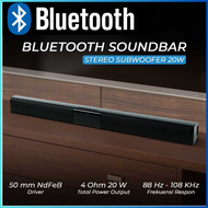 DIKIRIM CEPAT DOOLNNG Soundbar Bluetooth Active Speaker Home Theater Subwoofer 20W - Soundbar super 