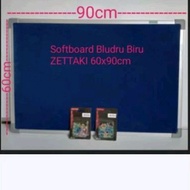 SOFTBOARD CORK BOARD VELVET HANGING MADING BOARD/ ZETTAKIbiru 60X90CM