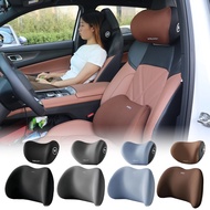 Car Seat Memory Foam Headrest Lumbar Cushion New 3D Breathable Neck Lumbar Support Pad Universal Aut