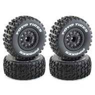 4Pcs 112mm 1/10 Short Course Truck Tires Tyre Wheel with 12mm Hex for Slash SENTON VKAR 10SC RC Car