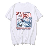 Get in Loser We're Doing God's Will T Shirt Funny Christian Bible Tshirt Bible Verse Graphic T Shirt