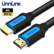 UNNLINK 4K 60hz HDMI v2.0 Cable 18gbps AWG28 HDR2.0 HDCP2.2 BLUE 50cm