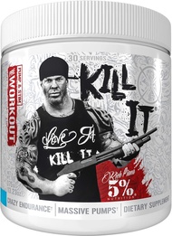 Rich Piana 5% Nutrition Kill It Pre Workout Powder w/Creatine, Jitter-Free Caffeine, NO-Booster, Bet