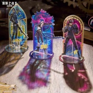 LOL Stained Window Acrylic Stand JINX VI Caitlyn Figure Display Game Goods Collection Desk Decoratio