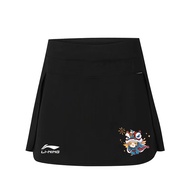 Li Ning Sports Skirt 2024 New Tennis Dress Sports Short Skirt Women's Speed Dried Pants Skirt Anti Light Tennis Skirt Skirt Half Skirt Outdoor Running and Fitness Skirt