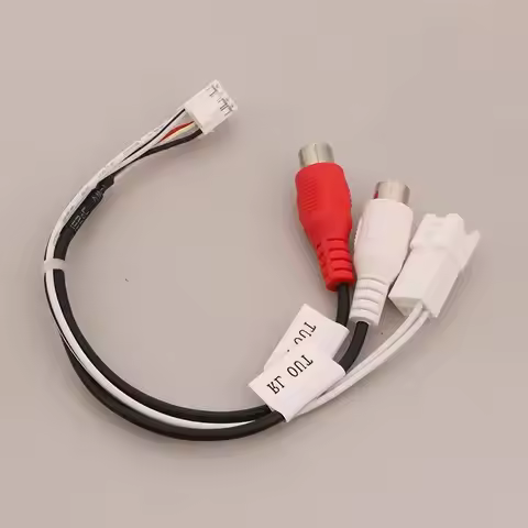 8P RCA RR RL Audio Output Male\Female Plug Cable Android Car Radio Multimedia Universal TS10 TS18 85