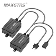 MAXGTRS 2x H1 H3 H4 H7 H8 H11 9005 9006 H13 Adapter EMC Warning LED Decoder Canceller Headlight Fog 
