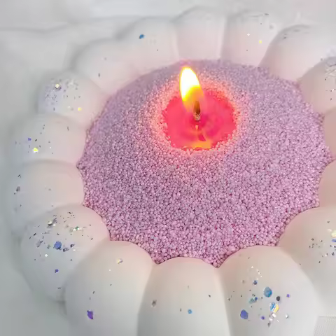 Sand Painting Candle Materials White Granular Pearl Wax DIY Handmade Colour Sand Supplies Ideal For 