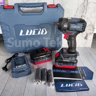 Lucid LH500 GEN-2 Cordless Impact Wrench Lucid LH-500 2 baterai 21V 4.0Ah mesin pembuka baut roda