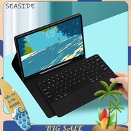 For Galaxy Tab A9 Plus Smart Leather Folio Cover with Pencil Holder Dechatable BT Keyboard Cover Bac