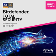 Bitdefender Total Security 2024 Antivirus for Windows 10/Windows 11/Laptop/PC/Mac/Android/iOS