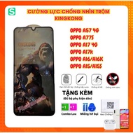 KINGKONG Anti-Peeping Tempered Glass for OPPO A57 4G, A77s, A17, A17k, A16, A16k, A15, A15s - Privac