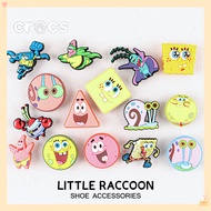 Crocs Jibbitz SpongeBob SquarePants shoe buckle cartoon anime shoe flower charm crocs cute Korean sl