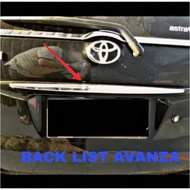 Back List Trunk Lid Trunklid Chrome Rear Door Avanza Xenia 2004-2011 Avanza Accessories