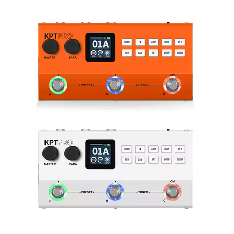 M-VAVE Yuimer KPT PRO Professional Guitar Effects Processor with Drum Machine XLR Output and Bluetoo