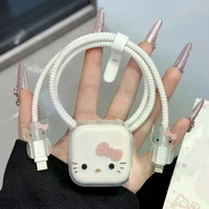 Cute Hello Kitty Charger Protector Cable Protector Compatible for iPhone 40w