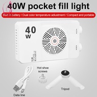OCEANMAP RGB LED Camera Light, 40W 2800-9000K Mini LED Video Lamp, Lightweight 4400mAh Battery FX 8 