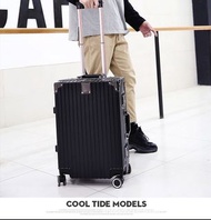 聖誕節大特價🧨🧨特價出售🧨🧨現貨22”24”寸行李箱🧳🧨現貨🧨全新高顏值經典箱面直角鋁框拉桿箱復古旅行箱學生密碼箱萬向輪皮箱