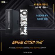 GAMING CPU HP ELITEDESK AMD A8-8600 8GB RAM 500GB HDD RADEON HD R6 GRAPHICS W/ POWERCORD|pckingdom