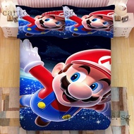 mario Fitted Bedsheet pillowcase 3D printed Bed set Single/Super single/queen/king beddings korean cotton