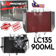 LC135 Racing Radiator With Fan 900ml X Rider Racing Radiator Coolant Tangki Xrider