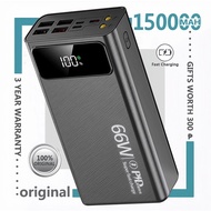 [Ready Stock]Original 150000mAh powerbank fast charging With 4 USB 3 inputs Portable charger power b