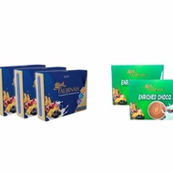 COMBO C: 3 BOTTLES OF MILK + 2 CHOCOLATE BOXES (THE SUNNAH AJWA TALBINAH GOAT MILK DRINK)