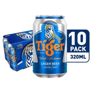 Tiger Lager Beer Can 10 X 320ML