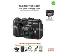 Nikon COOLPIX P7100 10.1MP HD Digital Camera Pro สุดยอดกล้องคอมแพค 7.1X Zoom NIKKOR ED Lens 3”LCD  มือสองคุณภาพประกันสูง Used