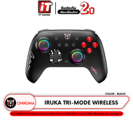 Iruka Wireless Gaming Controller จอยเกม 3 ระบบ 2.4Ghz Bluetooth และสาย ปุ่ม Hall Effect
