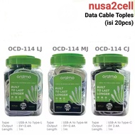 (1 JAR) ORAIMO OCD-114MJ Micro USB CABLE OCD-114CJ Type C/ OCD113M 2.4A Fast Charging Original 1 Yea