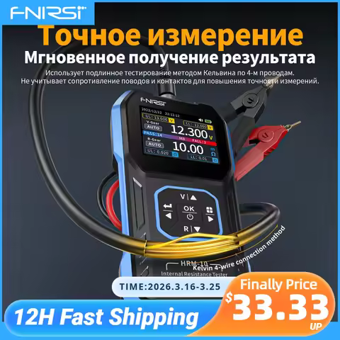 FNIRSI HRM-10 Battery Internal Resistance and Voltage Tester, High Accuracy