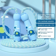 Tirde 2.8m adjustable cartoon cotton jump rope for children exercise skip training CCD