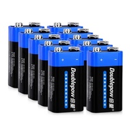 🔥 Doublepow 1-10pcs Disposable 9V 6F22 Baery 9V6F22  Cell Multimeter Ala Microone Carbon 9Volt Dry B