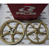 RCB 5 SPOKES MAGS RB5 SIZES 1.6 X 1.85 X 17 FOR SUZUKI RAIDER 150 FI / CARB FREE 2 PITO (RACING BOY)