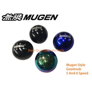 MUGEN Gearknob For Honda Civic EF EG EK DC2 DB8 Integra Manual MT 6 Speed 5 Speeds Black Blue Titani