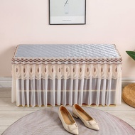 Shoe Changing Stool Cover Rectangular Long Strip Stool Cover Long Strip Foot Makeup Locker Shoe Cabi