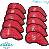 JENNIFERDZSG Golf Club Cover Golf Putter 10pcs Golf Head Cover Neoprene Protective Cover With Number