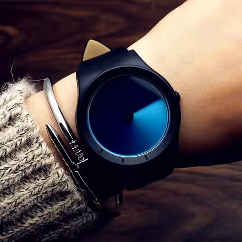 2021 Genuine Leather waterproof future new concept color watch tide men tide women fashion table wil