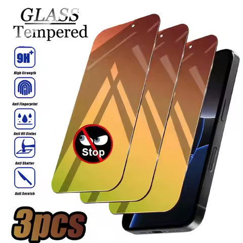 NNBILI 3pcs Color-Changing Privacy Screen Protector, for iPhone 17 16 15 14 13 12 11 Pro Max 17e 16e