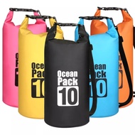 Dry Bag OCEAN PACK 10L - Waterproof Drybag 10 Liter Ocean Pack (2 straps - Backpack)
