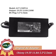230W Chicony Laptop AC Adapter Charger For MSI GS75 GS65 19.5V 11.8A A17-230P1A A230A020P 5.5*2.5mm 