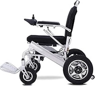Fashionable Simplicity Deluxe Electric Wheelchair Motorized Fold Foldable Power Wheel Chair Lightweight Folding Carry Electric Wheelchair Powerful Dual Motor Suitable For Elderly And Disabled
