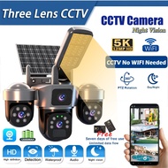 V380 Pro Three Lens 18MP 6K HD Solar CCTV Wireless 4G SIM Outdoor Waterproof Tracking 360 V380 Pro C