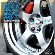 Car rim sticker. ssr rim sticker