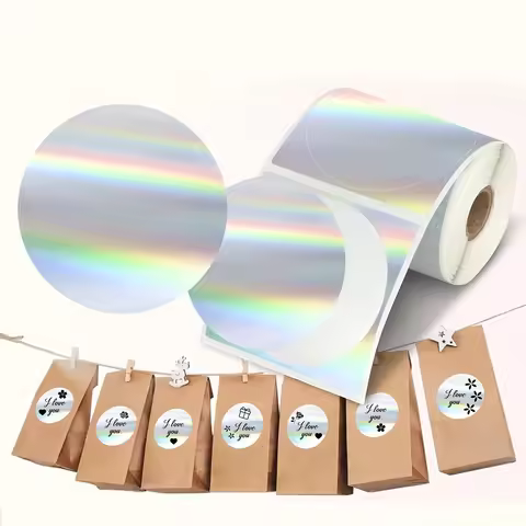 1 Roll Round Thermal Label Paper For Phomemo M220 M200 M221 M110 Label Maker, 1.96" X 1.96" Waterpro